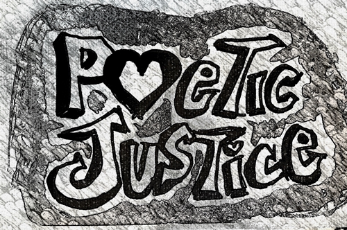 black and white painting poetic justice