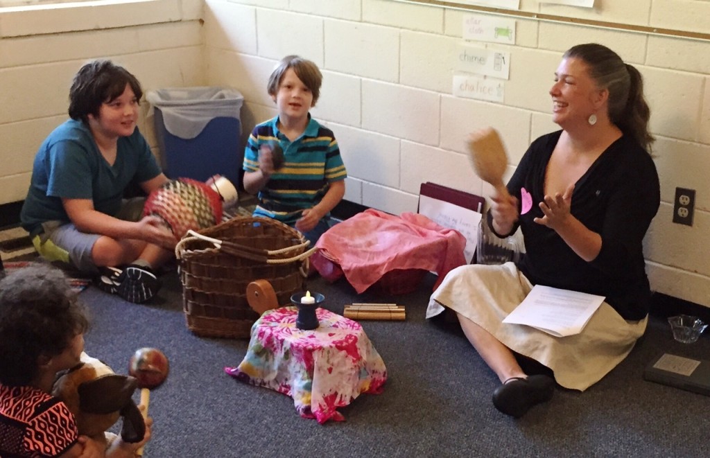 Teresa and kids 2015 RE class