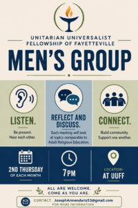 men's group flyer